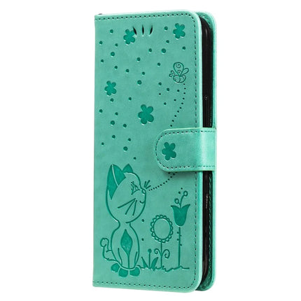 For Honor Play 60 Plus 5G / Play 9T / X7c 4G / 200 Smart 5G Case Cat Bee Pattern Leather Phone Cover