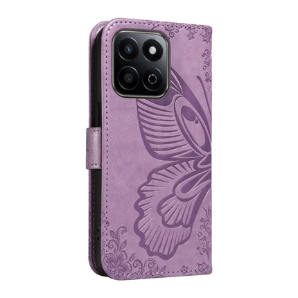 For Honor Play 60 Plus 5G / Play 9T / X7c 4G / 200 Smart 5G Case Butterfly Pattern Leather Wallet Flip Phone Cover
