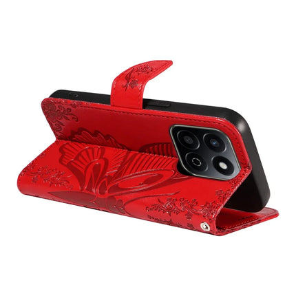 For Honor Play 60 Plus 5G / Play 9T / X7c 4G / 200 Smart 5G Case Butterfly Pattern Leather Wallet Flip Phone Cover