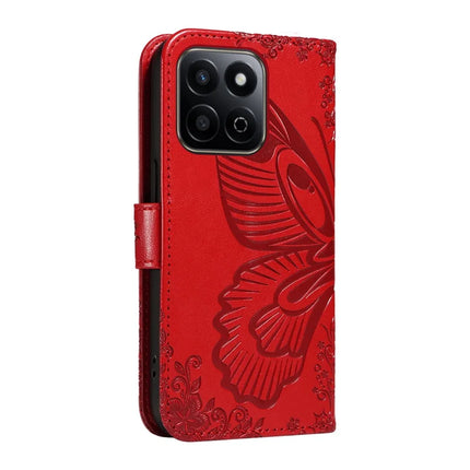 For Honor Play 60 Plus 5G / Play 9T / X7c 4G / 200 Smart 5G Case Butterfly Pattern Leather Wallet Flip Phone Cover