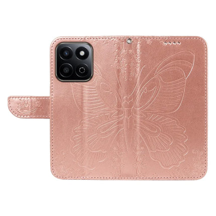 For Honor Play 60 Plus 5G / Play 9T / X7c 4G / 200 Smart 5G Case Butterfly Pattern Leather Wallet Flip Phone Cover