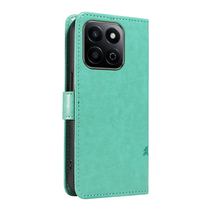 For Honor Play 60 Plus 5G / Play 9T / X7c 4G / 200 Smart 5G Case Flower Pattern PU Leather Wallet Phone Cover