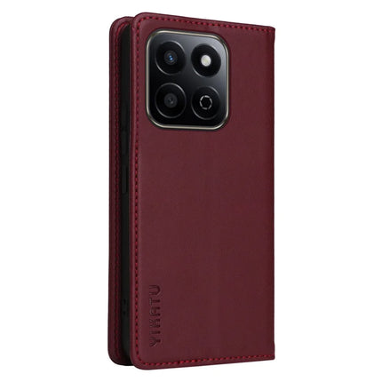 YIKATU YK-001 For Honor Play 60 Plus 5G / Play 9T / X7c 4G / 200 Smart 5G Stand Case Leather Phone Cover