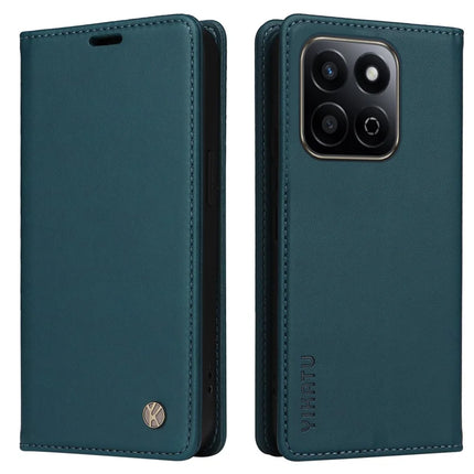 YIKATU YK-001 For Honor Play 60 Plus 5G / Play 9T / X7c 4G / 200 Smart 5G Stand Case Leather Phone Cover - Green