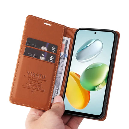 YIKATU YK-001 For Honor Play 60 Plus 5G / Play 9T / X7c 4G / 200 Smart 5G Stand Case Leather Phone Cover