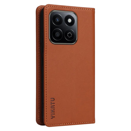 YIKATU YK-001 For Honor Play 60 Plus 5G / Play 9T / X7c 4G / 200 Smart 5G Stand Case Leather Phone Cover