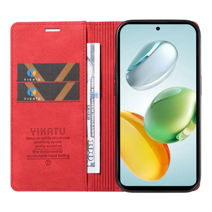 YIKATU YK-004 For Honor Play 60 Plus 5G / Play 9T / X7c 4G / 200 Smart 5G Leather Case Skin-Touch Phone Cover