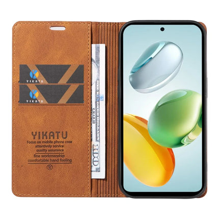 YIKATU YK-004 For Honor Play 60 Plus 5G / Play 9T / X7c 4G / 200 Smart 5G Leather Case Skin-Touch Phone Cover