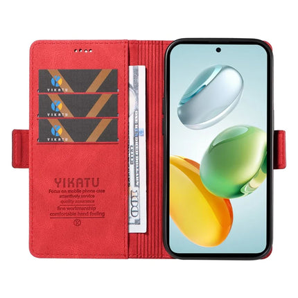 YIKATU YK-005 For Honor Play 60 Plus 5G / Play 9T / X7c 4G / 200 Smart 5G Case PU Leather Wallet Phone Cover Skin Touch Feeling