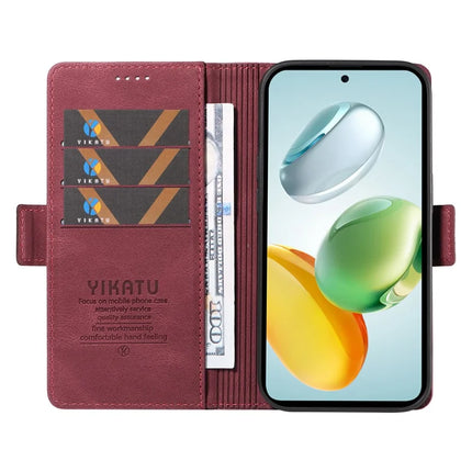 YIKATU YK-005 For Honor Play 60 Plus 5G / Play 9T / X7c 4G / 200 Smart 5G Case PU Leather Wallet Phone Cover Skin Touch Feeling