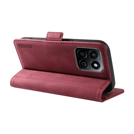 YIKATU YK-005 For Honor Play 60 Plus 5G / Play 9T / X7c 4G / 200 Smart 5G Case PU Leather Wallet Phone Cover Skin Touch Feeling