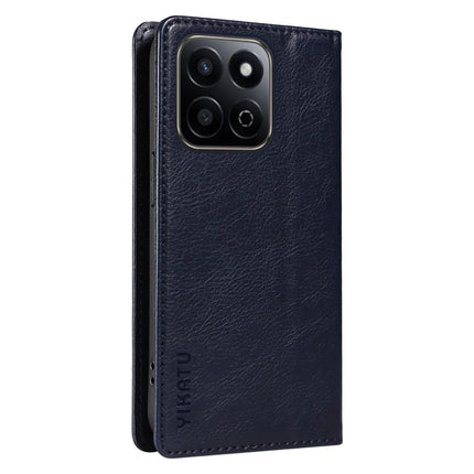 YIKATU YK-006 For Honor Play 60 Plus 5G / Play 9T / X7c 4G / 200 Smart 5G Case Magnetic Closure Leather Phone Cover Litchi Texture