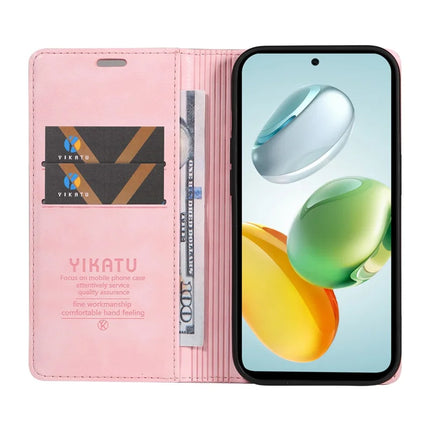 YIKATU YK-006 For Honor Play 60 Plus 5G / Play 9T / X7c 4G / 200 Smart 5G Case Magnetic Closure Leather Phone Cover Litchi Texture