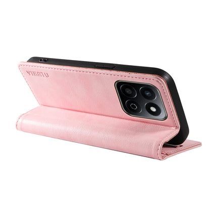 YIKATU YK-006 For Honor Play 60 Plus 5G / Play 9T / X7c 4G / 200 Smart 5G Case Magnetic Closure Leather Phone Cover Litchi Texture