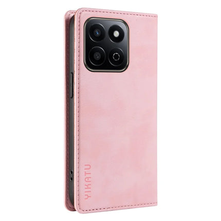 YIKATU YK-006 For Honor Play 60 Plus 5G / Play 9T / X7c 4G / 200 Smart 5G Case Magnetic Closure Leather Phone Cover Litchi Texture