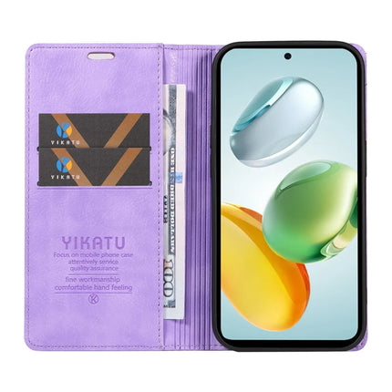 YIKATU YK-006 For Honor Play 60 Plus 5G / Play 9T / X7c 4G / 200 Smart 5G Case Magnetic Closure Leather Phone Cover Litchi Texture
