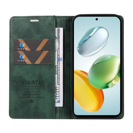 YIKATU YK-006 For Honor Play 60 Plus 5G / Play 9T / X7c 4G / 200 Smart 5G Case Magnetic Closure Leather Phone Cover Litchi Texture