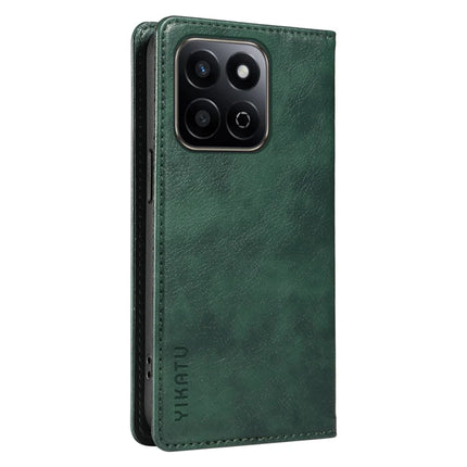 YIKATU YK-006 For Honor Play 60 Plus 5G / Play 9T / X7c 4G / 200 Smart 5G Case Magnetic Closure Leather Phone Cover Litchi Texture