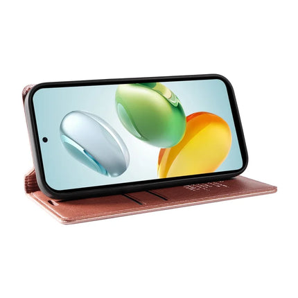 YIKATU YK-006 For Honor Play 60 Plus 5G / Play 9T / X7c 4G / 200 Smart 5G Case Magnetic Closure Leather Phone Cover Litchi Texture