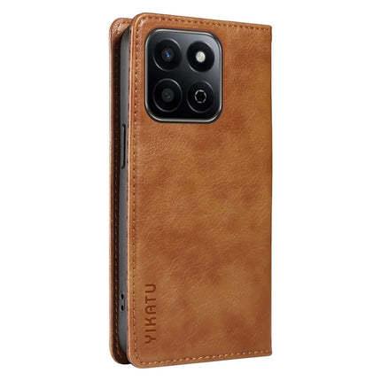 YIKATU YK-006 For Honor Play 60 Plus 5G / Play 9T / X7c 4G / 200 Smart 5G Case Magnetic Closure Leather Phone Cover Litchi Texture
