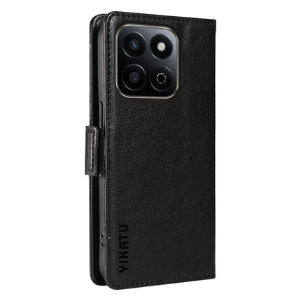 YIKATU YK-007 For Honor Play 60 Plus 5G / Play 9T / X7c 4G / 200 Smart 5G Case Side Buckle PU Leather Phone Cover Litchi Texture