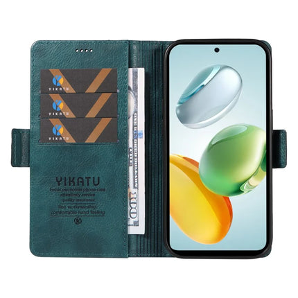 YIKATU YK-007 For Honor Play 60 Plus 5G / Play 9T / X7c 4G / 200 Smart 5G Case Side Buckle PU Leather Phone Cover Litchi Texture