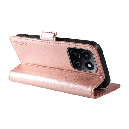 YIKATU YK-007 For Honor Play 60 Plus 5G / Play 9T / X7c 4G / 200 Smart 5G Case Side Buckle PU Leather Phone Cover Litchi Texture