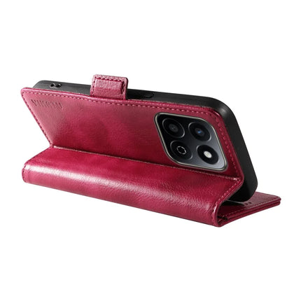 YIKATU YK-007 For Honor Play 60 Plus 5G / Play 9T / X7c 4G / 200 Smart 5G Case Side Buckle PU Leather Phone Cover Litchi Texture