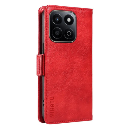 YIKATU YK-007 For Honor Play 60 Plus 5G / Play 9T / X7c 4G / 200 Smart 5G Case Side Buckle PU Leather Phone Cover Litchi Texture