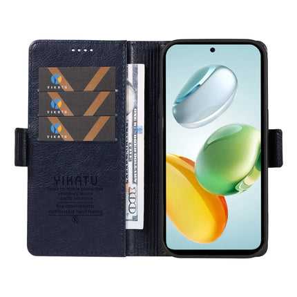 YIKATU YK-007 For Honor Play 60 Plus 5G / Play 9T / X7c 4G / 200 Smart 5G Case Side Buckle PU Leather Phone Cover Litchi Texture