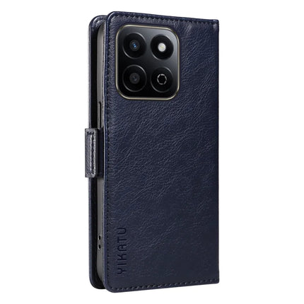 YIKATU YK-007 For Honor Play 60 Plus 5G / Play 9T / X7c 4G / 200 Smart 5G Case Side Buckle PU Leather Phone Cover Litchi Texture