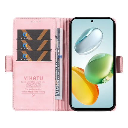 YIKATU YK-007 For Honor Play 60 Plus 5G / Play 9T / X7c 4G / 200 Smart 5G Case Side Buckle PU Leather Phone Cover Litchi Texture