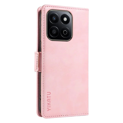 YIKATU YK-007 For Honor Play 60 Plus 5G / Play 9T / X7c 4G / 200 Smart 5G Case Side Buckle PU Leather Phone Cover Litchi Texture