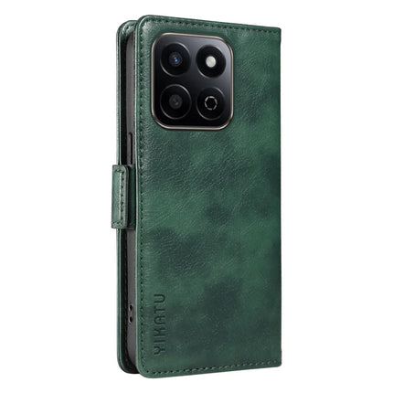 YIKATU YK-007 For Honor Play 60 Plus 5G / Play 9T / X7c 4G / 200 Smart 5G Case Side Buckle PU Leather Phone Cover Litchi Texture