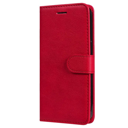 For Honor X5b / X5b Plus Case Solid Color Leather Mobile Cover Wallet Stand with Strap