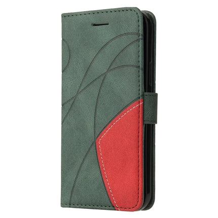 For Honor X5b / X5b Plus Leather Case Wallet Stand Color Splicing Phone Cover
