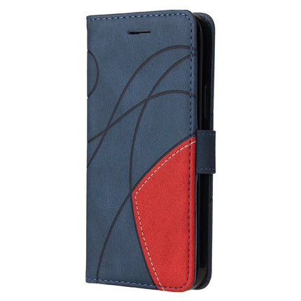 For Honor X5b / X5b Plus Leather Case Wallet Stand Color Splicing Phone Cover