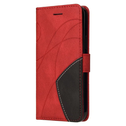 For Honor X5b / X5b Plus Leather Case Wallet Stand Color Splicing Phone Cover