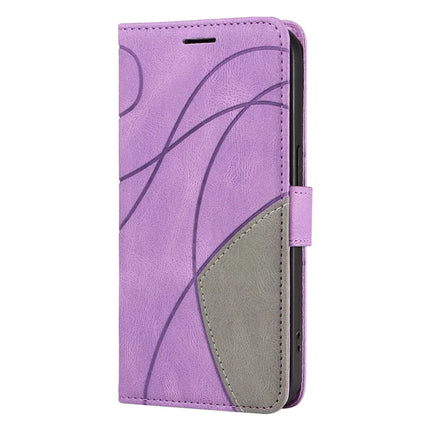 For Honor X5b / X5b Plus Leather Case Wallet Stand Color Splicing Phone Cover