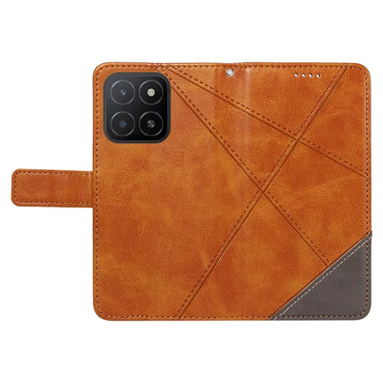 For Honor X5b / X5b Plus Leather Case Geometric Line Wallet Phone Cover