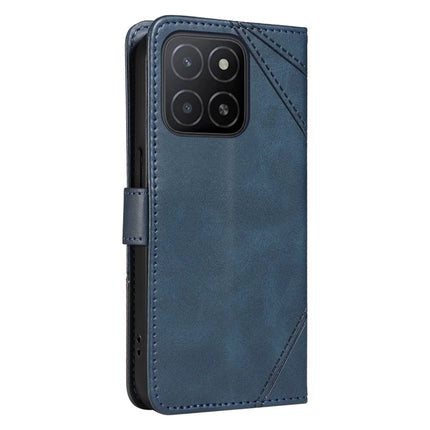 For Honor X5b / X5b Plus Leather Case Geometric Line Wallet Phone Cover