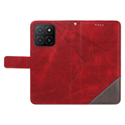 For Honor X5b / X5b Plus Leather Case Geometric Line Wallet Phone Cover