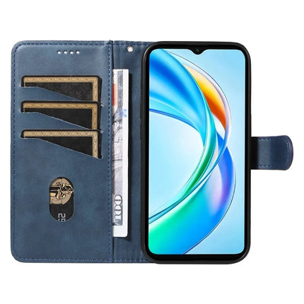 For Honor X5b / X5b Plus Wallet Phone Case T-Shape Lines Leather Cover