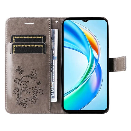 For Honor X5b / X5b Plus Case Butterfly Leather Phone Cover