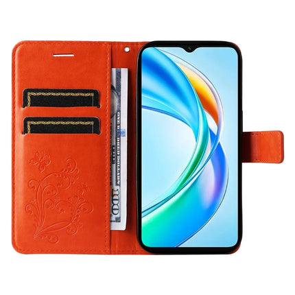 For Honor X5b / X5b Plus Case Butterfly Leather Phone Cover