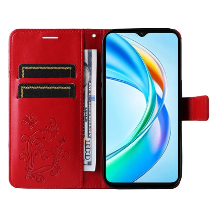 For Honor X5b / X5b Plus Case Butterfly Leather Phone Cover