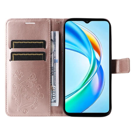 For Honor X5b / X5b Plus Case Butterfly Leather Phone Cover
