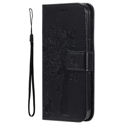 For Honor X5b / X5b Plus Case Cat Tree Pattern Flip Leather Phone Cover