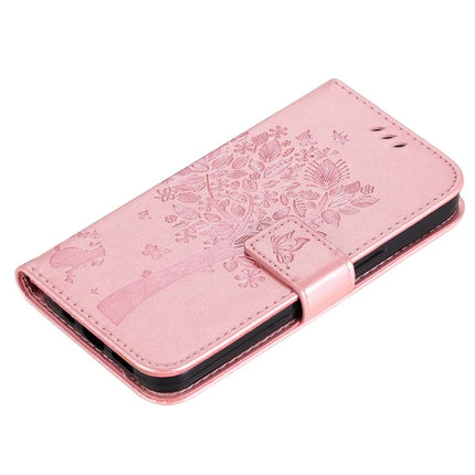 For Honor X5b / X5b Plus Case Cat Tree Pattern Flip Leather Phone Cover