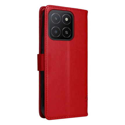 For Honor X5b / X5b Plus Case Cat Tree Pattern Flip Leather Phone Cover